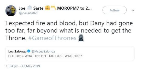 Game Of Thrones Daenerys Tweet