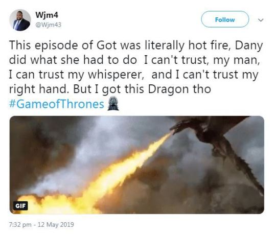 Game Of Thrones Daenerys Tweet