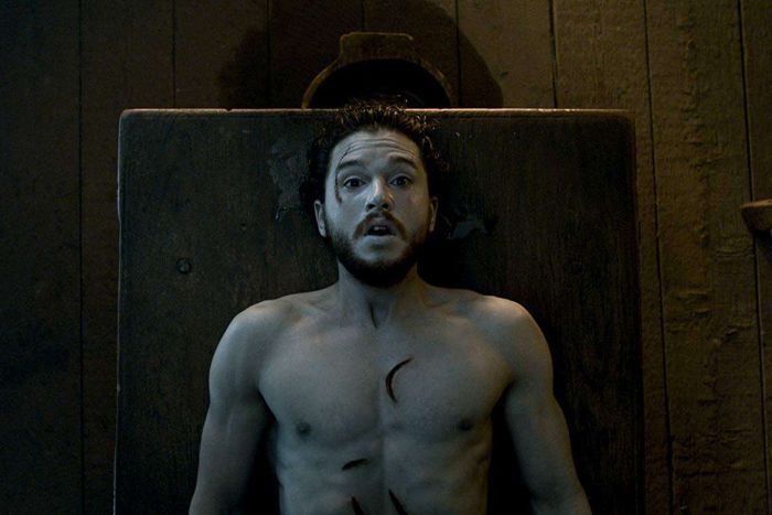 Kit Harrington in a pivotal scene from season six of Game of Thrones