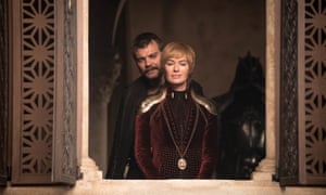 Completely dreadful Cersei Lannister (Lena Headey) with Euron Greyjoy (Pilou Asbæk).