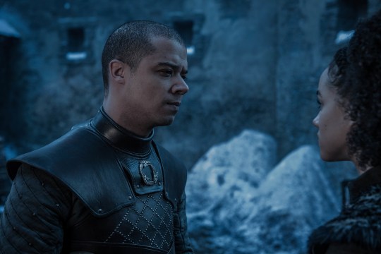 Grey Worm and Missandei in Game of Thrones
