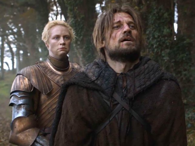 Picture: HBO Jaime going to die in the arms of Brienne