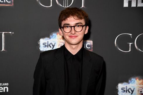 Isaac Hempstead Wright arrives at the Game of Thrones Season Finale Premiere at the Waterfront Hall on April 12, 2019 in Belfast, UK.