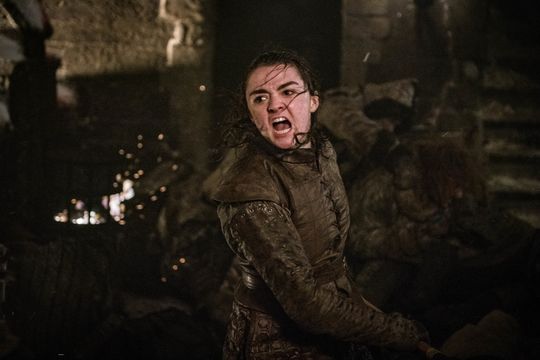 Arya Stark (Maisie Williams) and her "Game of Thrones" fighting style were big influences for pop star Taylor Swift.