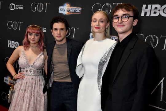 Maisie Williams, Kit Harington, Sophie Turner, Isaac Hempstead Wright