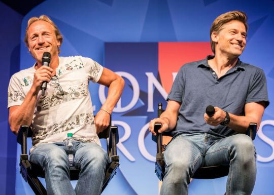 Jerome Flynn and Nikolaj Coster-Waldau at Con of Thrones