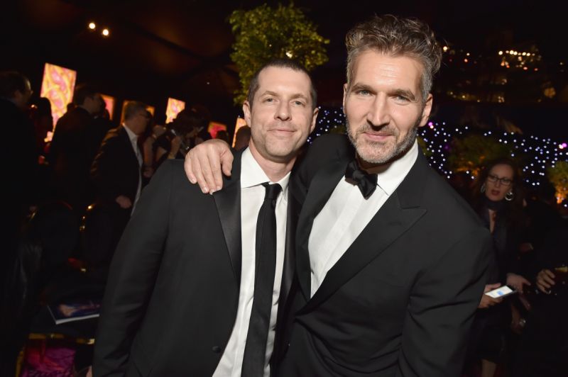 LOS ANGELES, CA - SEPTEMBER 17: D.B. Weiss (L) and David Benioff attend HBO's Official 2018 Emmy After Party on September 17, 2018 in Los Angeles, California. (Photo by Jeff Kravitz/FilmMagic for HBO)