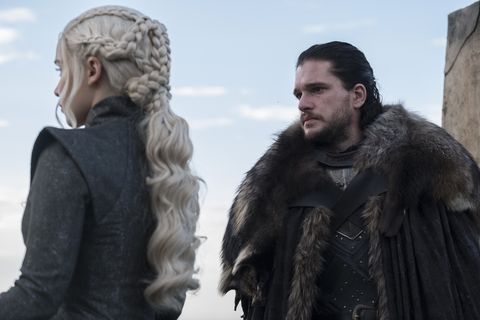 Daenerys and Jon Snow in Game of Thrones