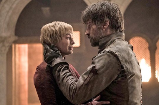 Cersei and Jaime Lannister in Game of Thrones season 8 The Bells