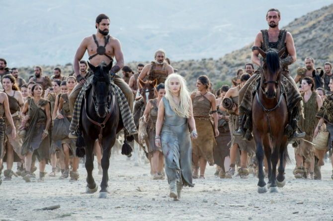 Emilia Clarke stars as Daenerys Targaryen, as seen in HBO's 'Game of Thrones' TV series