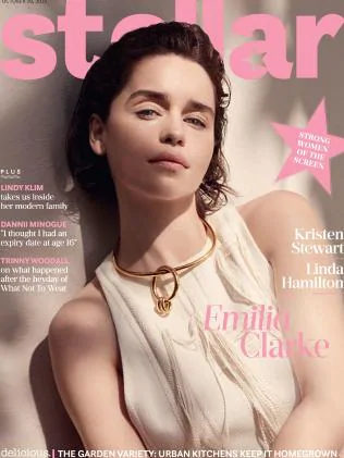 Emilia Clarke is Stellar’s cover star this Sunday.