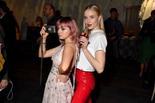 Sophie Turner and Maisie Williams 