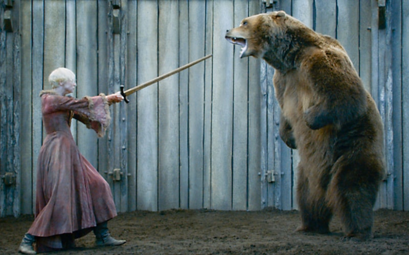 Bart the Bear 2 in Game of Thrones season 3, episode 7, "The Bear and the Maiden Fair"