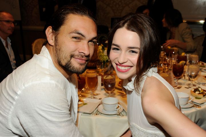 &nbsp;Jason Momoa and Emilia Clarke attend the 12th Annual AFI Awards in 2012.