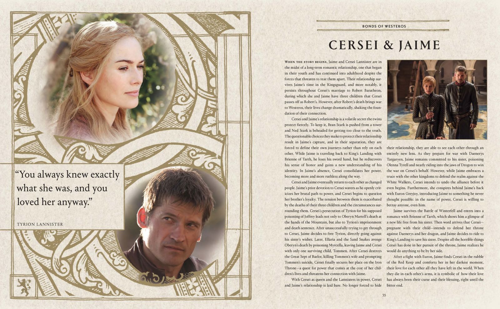 Take a look at just some of the essays and infographics found inside A Guide to Westeros and Beyond.