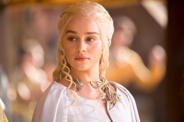 Emilia Clarke as Daenerys Targaryen in Game of Thrones