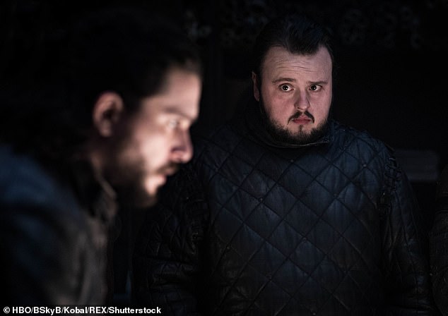 Getting into character: John added that Samwell's difficult childhood also contributed to him developing a speech impediment