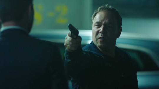 Line of Duty Series 5 - Episode 3 14/4/2019 The fifth series of the crime drama reaches the halfway point, as the AC-12 Team continue their pursuit of the head of a criminal syndicate, who is suspected of having police officers on his payroll providing him with information to assist with a series of daring robberies that have left a trail of bodies in their wake. Corbett's most daring plan yet requires McQueen to exploit links with corrupt police officers. Meanwhile, the investigation makes a shocking discovery. Starring Stephen Graham and Martin Compston. Credit: BBC