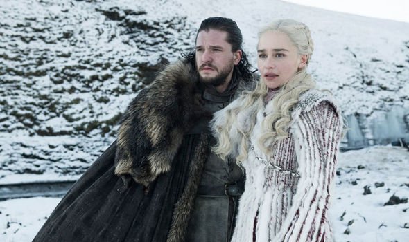 Jon Snow and Daenerys Targaryen in Game of Thrones