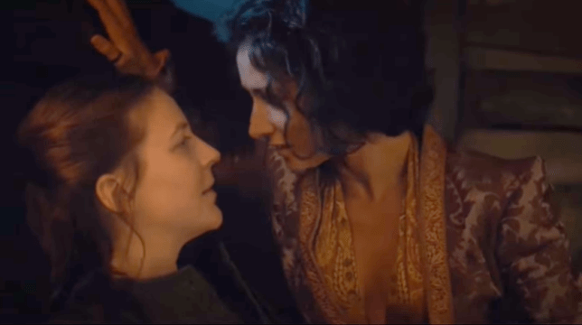 Game Of Thrones Yara and Ellaria kiss