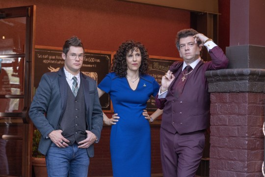 Adam DeVine, Edi Patterson and Danny McBride