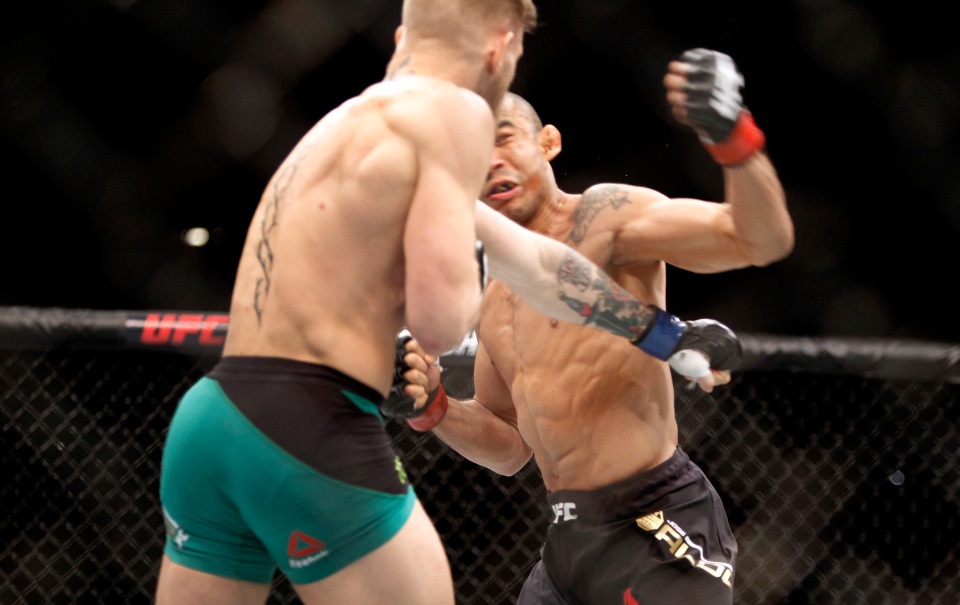 ‘The Notorious’ hit Aldo with a punch he never saw coming at UFC 194