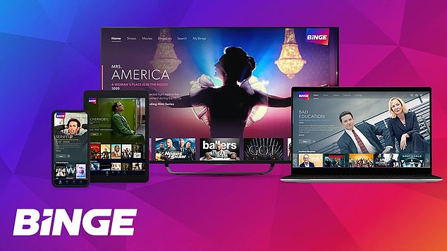 Binge has launched in Australia on Monday and includes up to 10,000 hours of hit tv shows and films