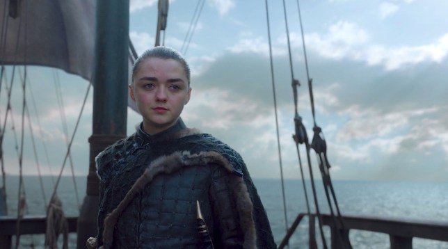 Maisie Williams as Arya Stark on Game Of Thrones