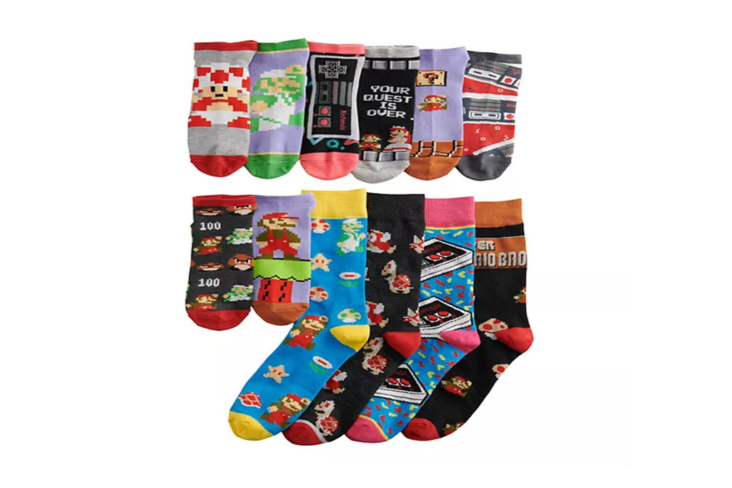 nintendo sock advent calendars, sock advent calendar, mens sock calendar 
