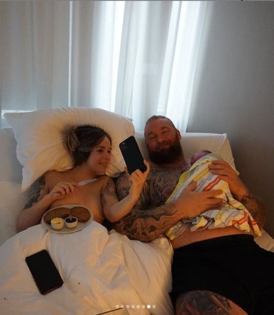 Hafþór Júlíus Björnsson and wife Kelsey Henson