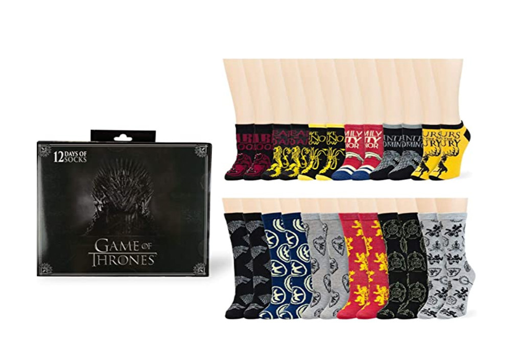 game of thrones sock advent calendar, best sock advent calendar, socks 