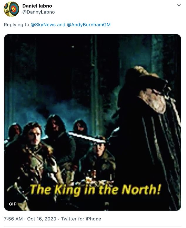 Others depict scenes from the HBO show which involve central characters being announced as ‘King of the North’ or ‘King in the North’