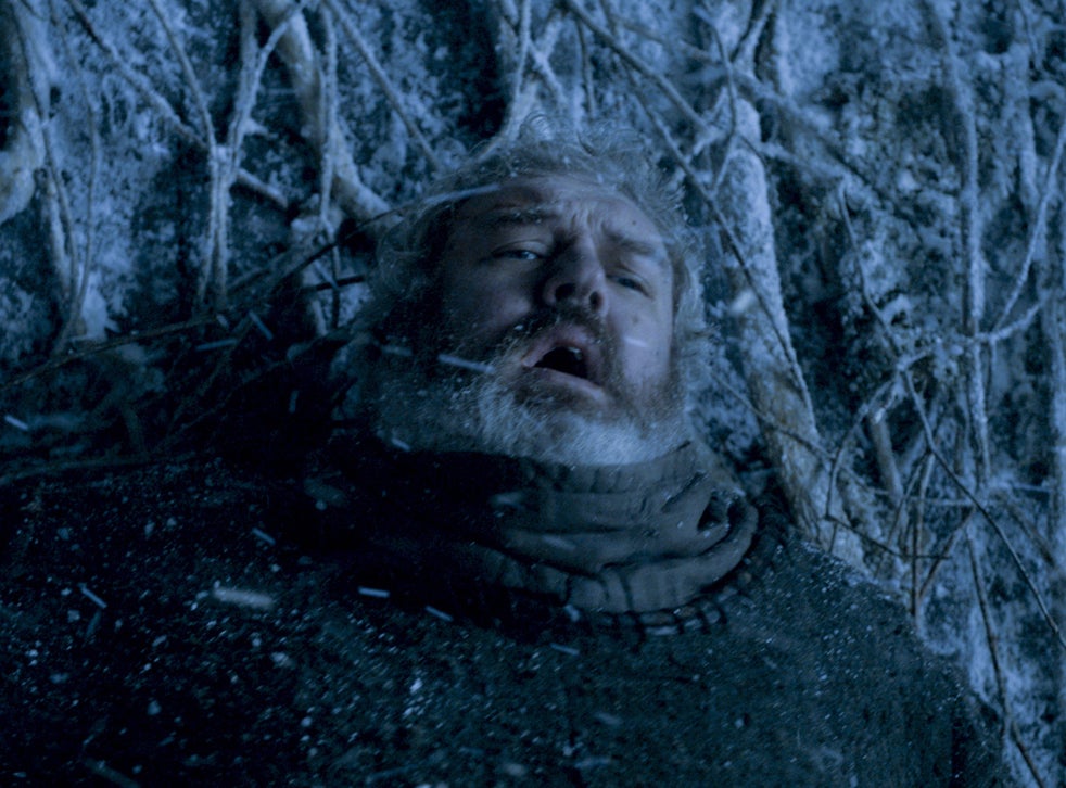 Hodor (Kristian Nairn) holds the door