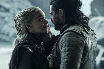 Emilia Clarke and Kit Harington in the Game of Thrones finale