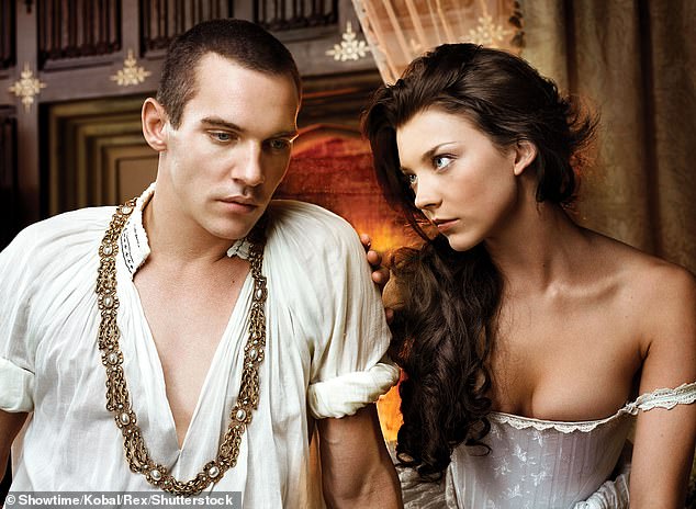 Breakout role: Natalie had her first break as Anne Boleyn in BBC historical drama The Tudors from 2007 (pictured, with co-star Jonathan Rhys Meyers)