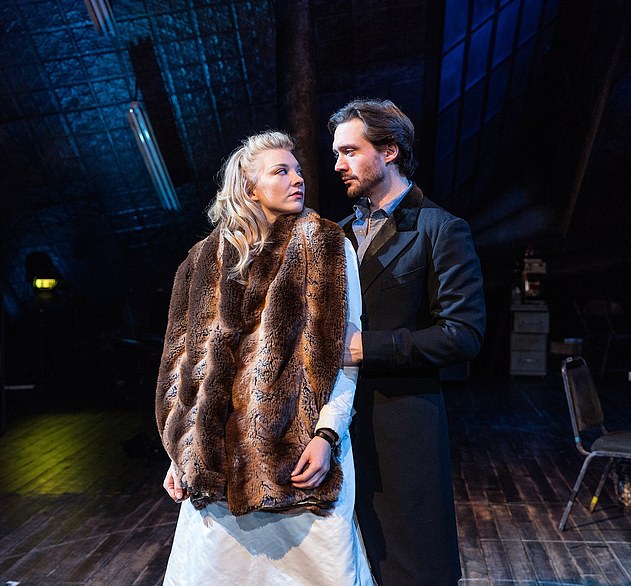 Started out as friends and co-stars: Natalie and David met when they starred together in the play Venus In Fur, which ran in in London's West End from October to December 2017 (pictured)