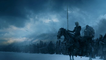 The White Walkers marching on the Wall in Game of Thrones season 7 finale