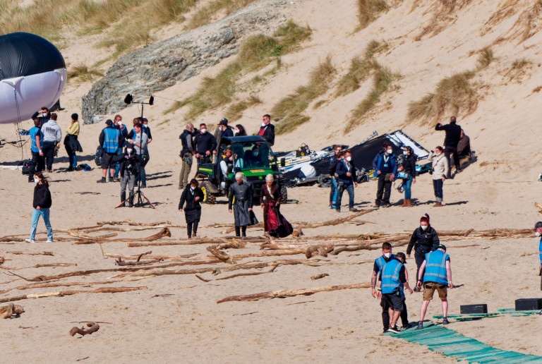 Crew on set of House of the Dragon