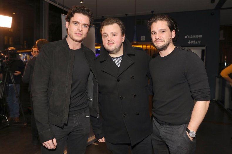 Richard Madden, John Bradley and Kit Harington