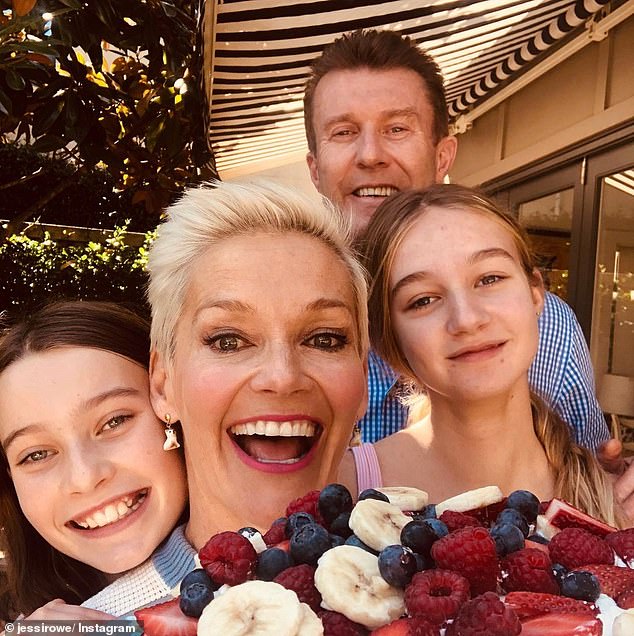 Family: Jessica is married to Channel Nine news anchor Peter Overton and the couple share two daughters - daughter Allegra, 13, and Giselle, 11