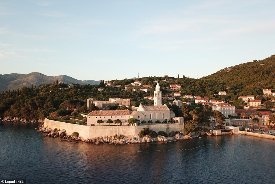 Lopud 1483, pictured, is a former 15th-century monastery in Croatia that has been stunningly transformed into a beautiful boutique hotel