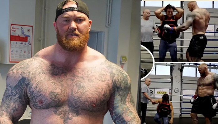 Game of Thrones The Mountain shows off his power ahead of fight with British rival Eddie Hall