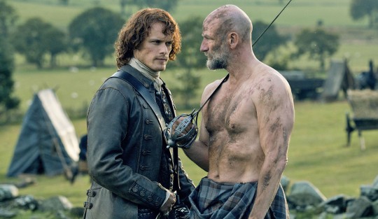 Sam Heughan and Graham McTavish on Outlander