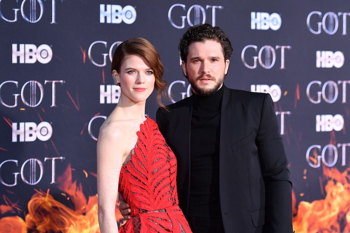 Rose Leslie and husband Kit Harington, who have a son