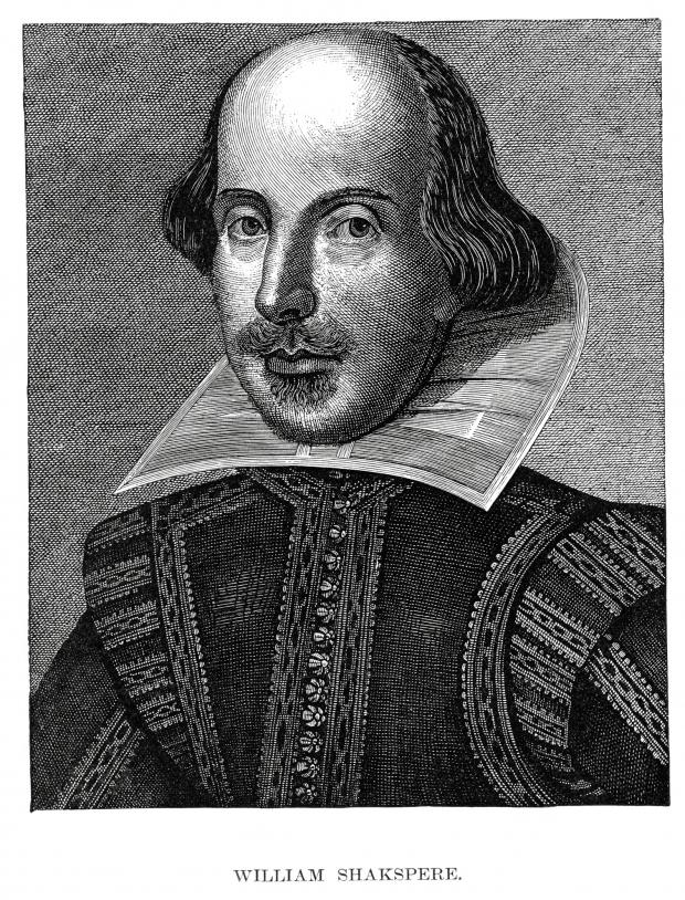 The National: Vintage engraving from 1877 of William Shakespeare