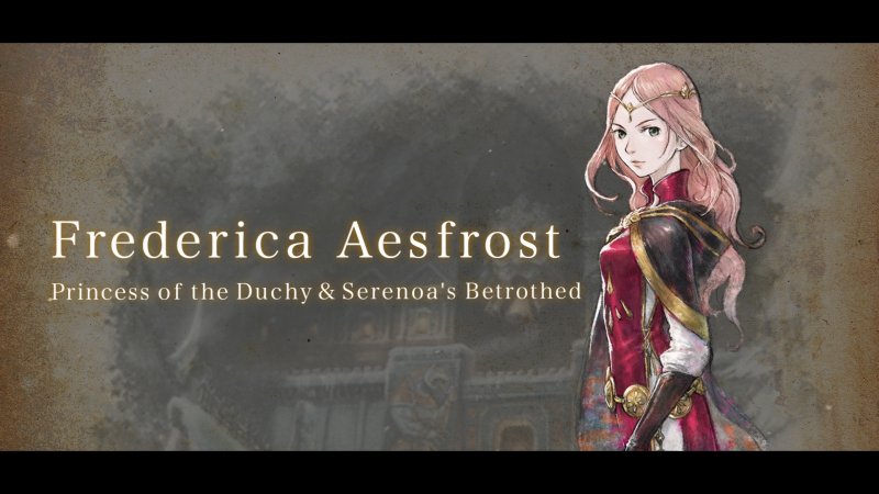 Federica Aesfrost, one of the many characters who will play an important role in Triangle Strategy