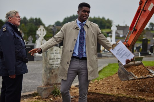 Conleth Hill and Clinton Liberty on ITV's Holding