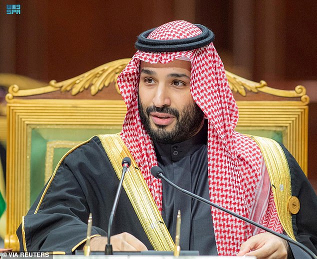 Saudi Crown Prince Mohammed bin Salman speaks during the Gulf Summit in Riyadh, Saudi Arabia, in December