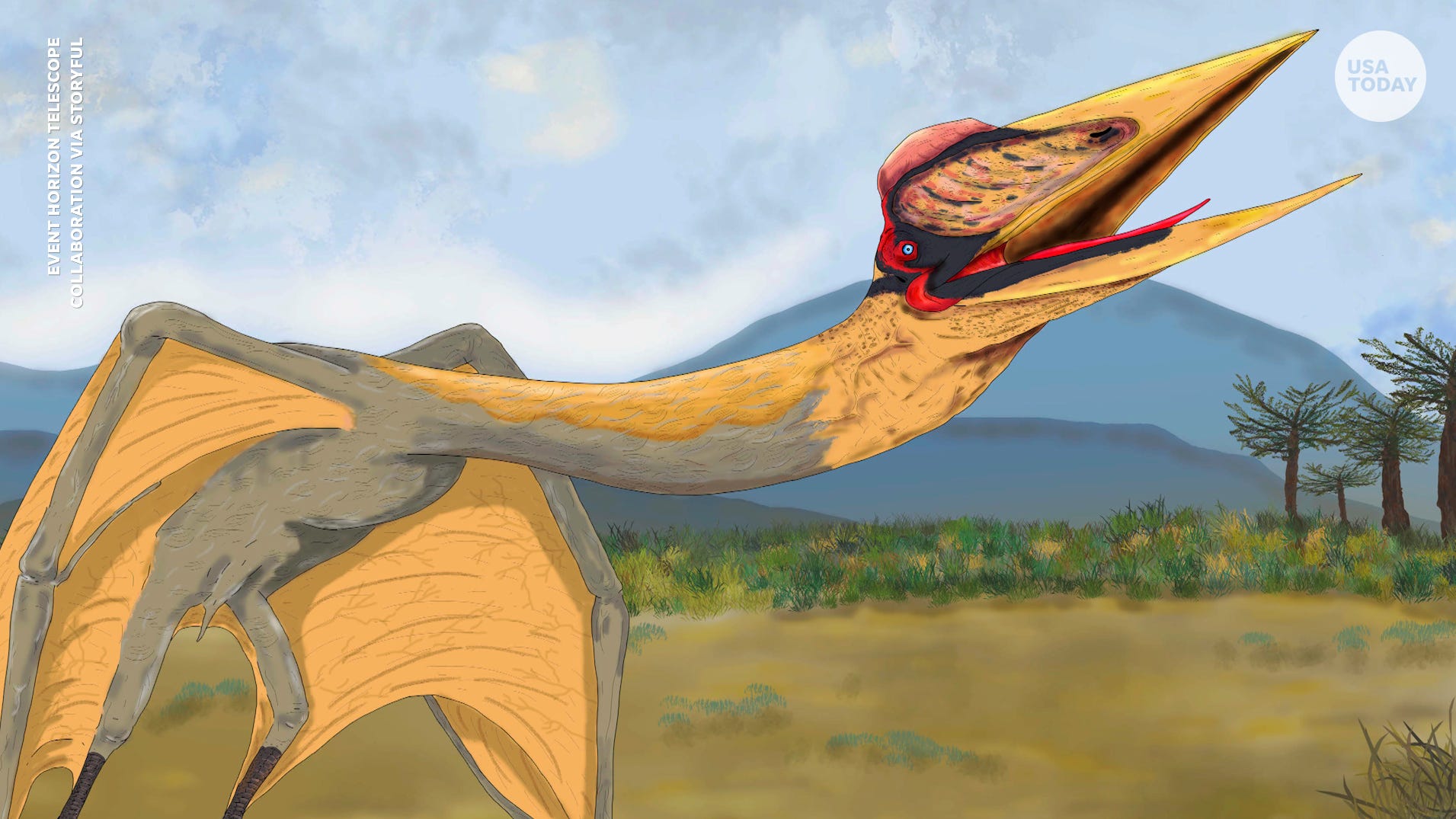 Scientists in Argentina discovered a new species of flying reptiles as long as a school bus known as "The Dragon of Death." A study published online in April 2022 detailed the findings in the scientific journal Cretaceous Research.