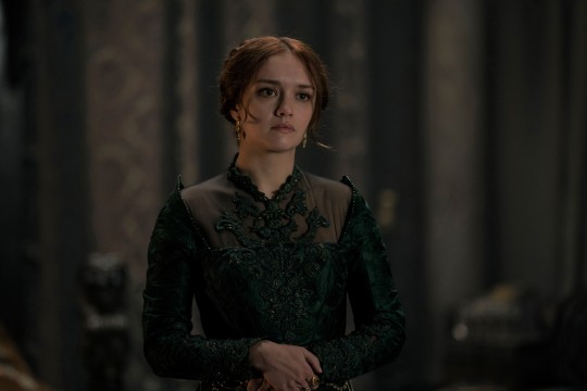 Olivia Cooke as Alicent Hightower in House of the Dragon